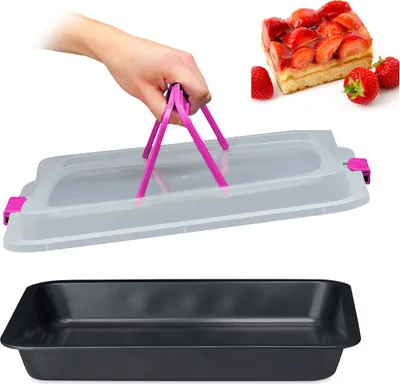 Produktbild von relaxdays Plech na pečenie s vekom