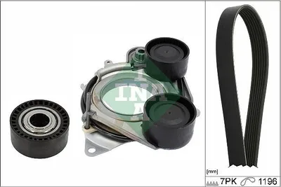 Produktbild von INA 529 0542 10 Keilrippenriemensatz passend für MERCEDES-BENZ C-Klasse T-modell (S205)