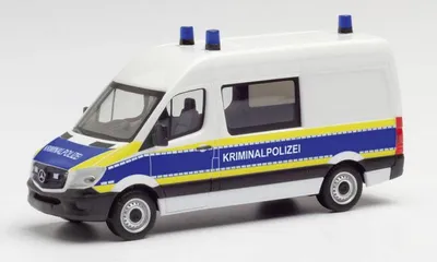 Produktbild von Herpa MB Sprinter \'13 Halbbus Kriminalpolizei Brandenburg 095563