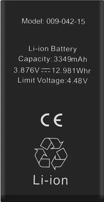 Produktbild von Clappio, Akku ohne BMS für iPhone 15 Kapazität 3349mAh, Schwarz