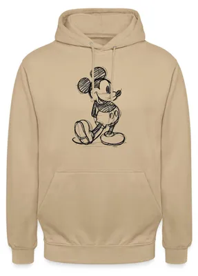 Produktbild von Mickey & Minnie Zeichnung Uni Hoodie, L, Beige