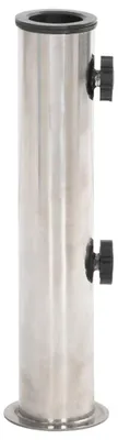 Obrázok produktu pre vidaXL Stojan na slnečník s tyčou Ø38/48 mm strieborná nerezová oceľ