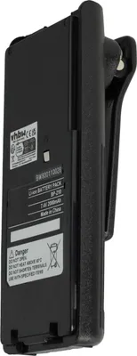 Produktbild von vhbw Akku Ersatz für Icom BP-211N, BP-211, BP-210N, BP-210, BP-209N, BP-209 für Funkgerät, Walkie Talkie (2000 mAh, 7,4 V, Li-Ion) + Gürtelclip