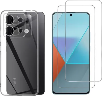 Image de Housse pour Xiaomi Redmi Note 13 PRO 5G avec 2 protections d'écran en verre trempé Phonillico®