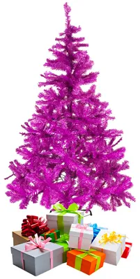 Weihnachtsbaum 120 cm inkl Ständer Lila / Pink