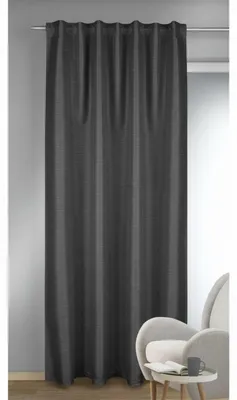 Produktbild von Fertigschal verdeckte Schlaufen "Kira" - Größe (HxB): 245x135cm Farbe: Dunkelgrau