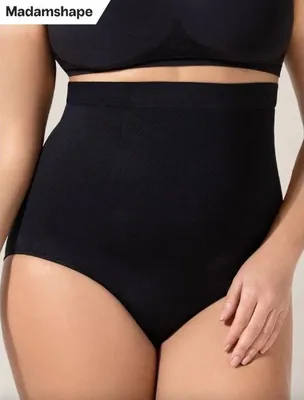Produktbild von Damen Figurformende Bauchweg Unterwäsche aus Nylon, Mittlere Kompression, Größe 3XL, Shaping-Unterwäsche für Alltag - WAISTY Schwarz