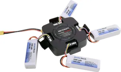 Produktbild von VOLTCRAFT V-Charge Eco Quad Modellbau-Ladegerät 12 V, 32 V 5 A LiPo
