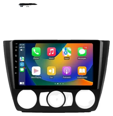 Immagine prodotto di CarPlay, dimensioni dello schermo, sistema di navigazione, compatibile con BMW Serie 1 (modelli E81, E82, E87, E88), cambio manuale o automatico, manuale P3CP B