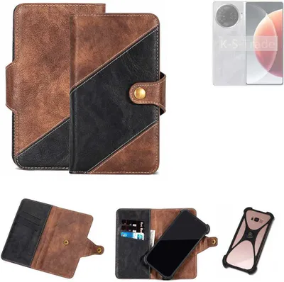 Produktbild von K-S-Trade Handyhülle Schutzhülle Bookstyle Case kompatibel mit Tecno Camon 30 Pro 5G Klapphülle Cover Hülle Schutztasche 1x