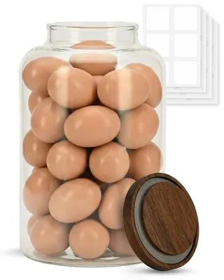 Produktbild von Glasaufbewahrungsglas mit Luftdichtem Holzdeckel, 1 Gallone