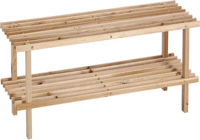 Obrázek produktu pro ZELLER Botník dřevěný 2 police 80x26x29,5cm