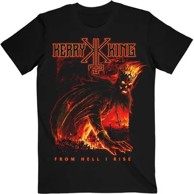 Obrázek produktu pro Kerry King - Tričko "From Hell I Rise Hell King" pro muže/dámy Uni RO11037 (S) (Black)