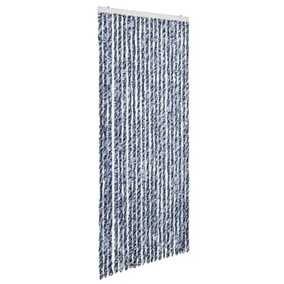 Produktbild von vidaXL Insektenschutz-Vorhang Blau und Weiß 90x200 cm Chenille