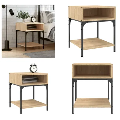 Produktbild von vidaXL Nachttisch Sonoma Eiche 40x41x50 cm Holzwerkstoff - Nachttisch - Nachttische - Schrank - Schlafzimmermöbel