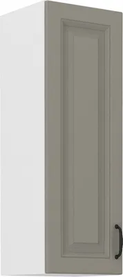 Image de Armoire haute supérieure SOPHIA – largeur 30 cm, gris clair / blanc