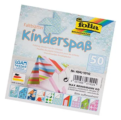 Produktbild von folia Faltblätter KINDERSPASS 100 x 100 mm 80g/qm 50 Blatt