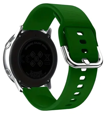 Immagine prodotto di Bracciale da 20 mm, compatibile con smartwatch Samsung, Xiaomi, Huawei, Amazfit, Garmin, con chiusura in metallo, colore verde