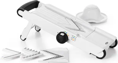 Obrázek produktu pro OXO - Good Grips - Nastavitelná mandolína s V-čepelí se 4 různými tloušťkami řezu