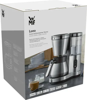 Produktbild von WMF Lono 04.1231.0011 - Filterkaffeemaschine - 1 l - Gemahlener Kaffee - 800 W - Schwarz - Silber