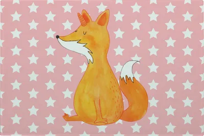 Produktbild von Mr. & Mrs. Panda Küchenbrett Einhorn Wunsch - Rot Pastell - Geschenk, Füchse, Fuchs, schneidunterlage, Hackbrett, Schneidebrett Aus Glas, Fuchshörnchen, Schneidbrett