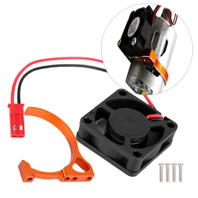 Obrázek produktu pro Chladič RC motoru s ventilátorem, chladič motoru 540 550 25*25MM/30*30MM 5V pro RC motor 1:10 (N10293-OR)
