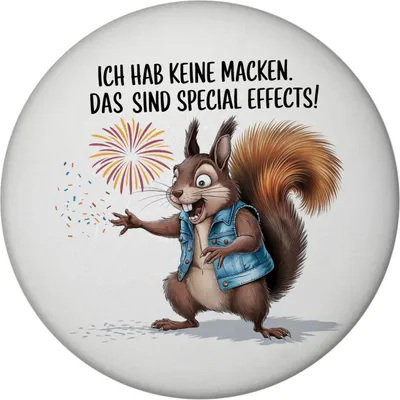 Produktbild von Hab keine Macken Magnet mit verrücktem Eichhörnchen