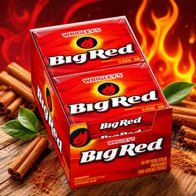 Produktbild von Wrigley's Big Red Cinnamon Gum 10 x 40g Vorratspack