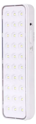 LED-Notlampe, 150 Lumen, 30 SMD-LEDs, 1000 mAh, 3–6 Std., Weiß