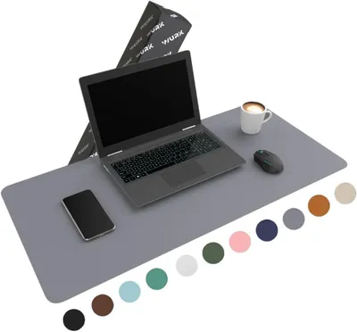 Obrázek produktu pro Podložka pod stůl XXL, 90x45 cm, šedá, multifunkční podložka pod myš do kanceláře