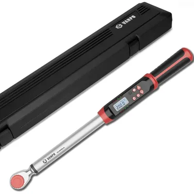 Productafbeelding van Digitale momentsleutel 10-200 Nm, 1/2 inch, ±2% nauwkeurigheid, met geheugen en LED-display