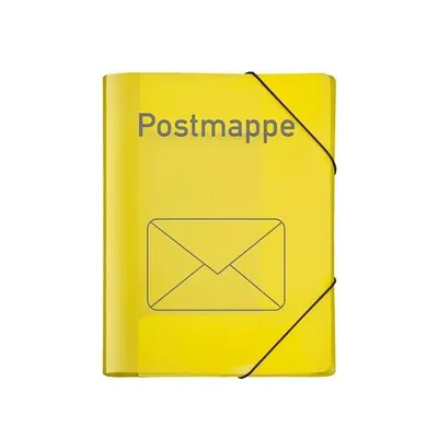 Produktbild von VELOFLEX Postmappe - DIN A4 - PP - Gummizugverschluss - gelb