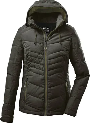 Produktbild von Killtec - Damen Jacke in Daunenoptik mit abzippbarer Kapuze (37420), Größe:44, Farbe:Dunkeloliv (00756)