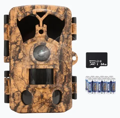 Productafbeelding van Siltcon® Wildcamera - Nachtzicht - 4K 60MP - Incl. 64GB SD, Tripod, 8 Batterijen - 2024 Model
