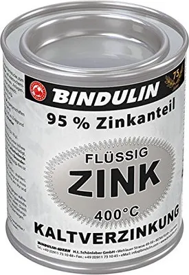 Produktbild von Bindulin Flüssig Zink Silber 95 Prozent Zinkanteil Metalldose 750ml