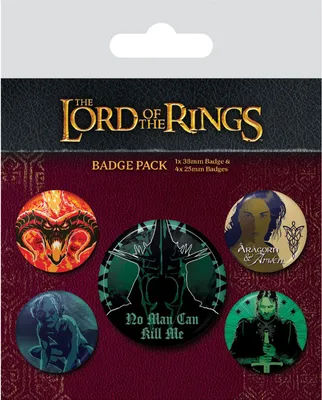 Produktbild von Satz von 5 Herr der Ringe Herr der Ringe Pyramidenpins