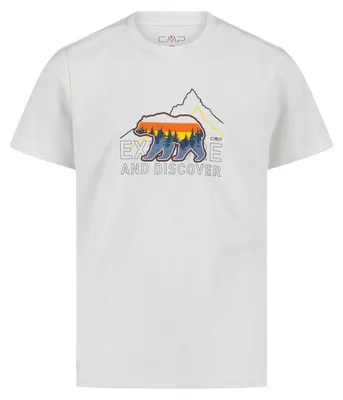Immagine prodotto di Maglietta tecnica da esterno per ragazzi CMP, con tecnologia Dry-Function, colore bianco, taglia 128