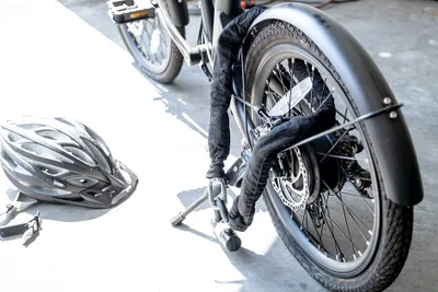 Produktbild von BRÜDER MANNESMANN Ketten-Fahrradschloss Länge: 1,2 m