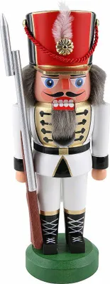 Produktbild von Soldat, weiß (22cm) Nussknacker von HoDreWa Legler