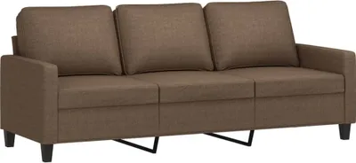 Produktbild von 3-Sitzer-Sofa Braun 180 cm Stoff