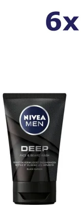 Produktbild von 6x Nivea Men Reinigingsgel Gezicht Deep 100 ml