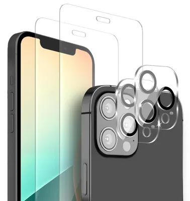 Produktbild von 2x Display + Kamera Glas für Apple iPhone 12 Pro Max Displayschutz Kameraschutz Panzerfolie Displayglas Kameraglas 9H Schutzglas