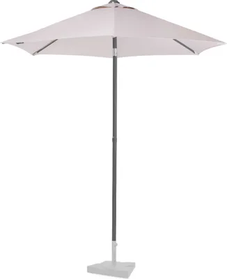 Produktbild von Vonroc Premium-Sonnenschirm Torbole Ø200cm – Robuster Sonnenschirm – UV-beständig – Beige – Inklusive Schutzhülle