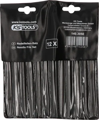 Immagine prodotto di KS Tools 140.3050 Needle file set with plastic handle, 12-piece Length 90 mm 1 pc(s)