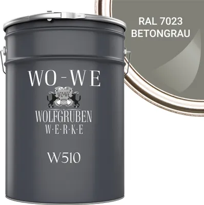 Produktbild von Dachfarbe Sockelfarbe Dachbeschichtung W510 Betongrau RAL 7023 - 5L