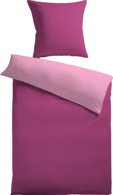 Produktbild von Mikrofaser-Fleece Wendebettwäsche, 80x80 + 135x200 cm