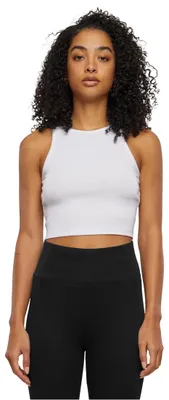Productafbeelding van Urban Classics dames top, katoenen cropped ribtop, top voor dames met een lage taille