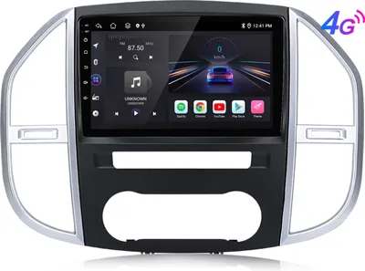Image de Autoradio 10'' Android 15 Carplay Android Auto 4G SIM pour Mercedes Benz Vito 3 W447 2014-2024 GPS Navi WIFI Bluetooth FM RDS SWC DSP 8 cœurs 6+128 Go