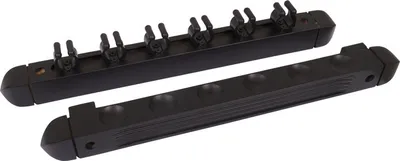 Immagine prodotto di Supporto a parete per 6 stecche da biliardo, nero, 2 pezzi