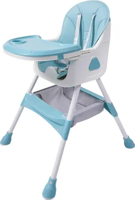 Immagine prodotto di Seggiolone per bambini - Seggiolone 2 in 1, vassoio regolabile in 5 posizioni, poggiapiedi, 3-6 anni, fino a 80 kg, pieghevole - Verde